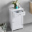 Home Discount Priano White 1 Drawer 1 Door Storage Cabinet 6