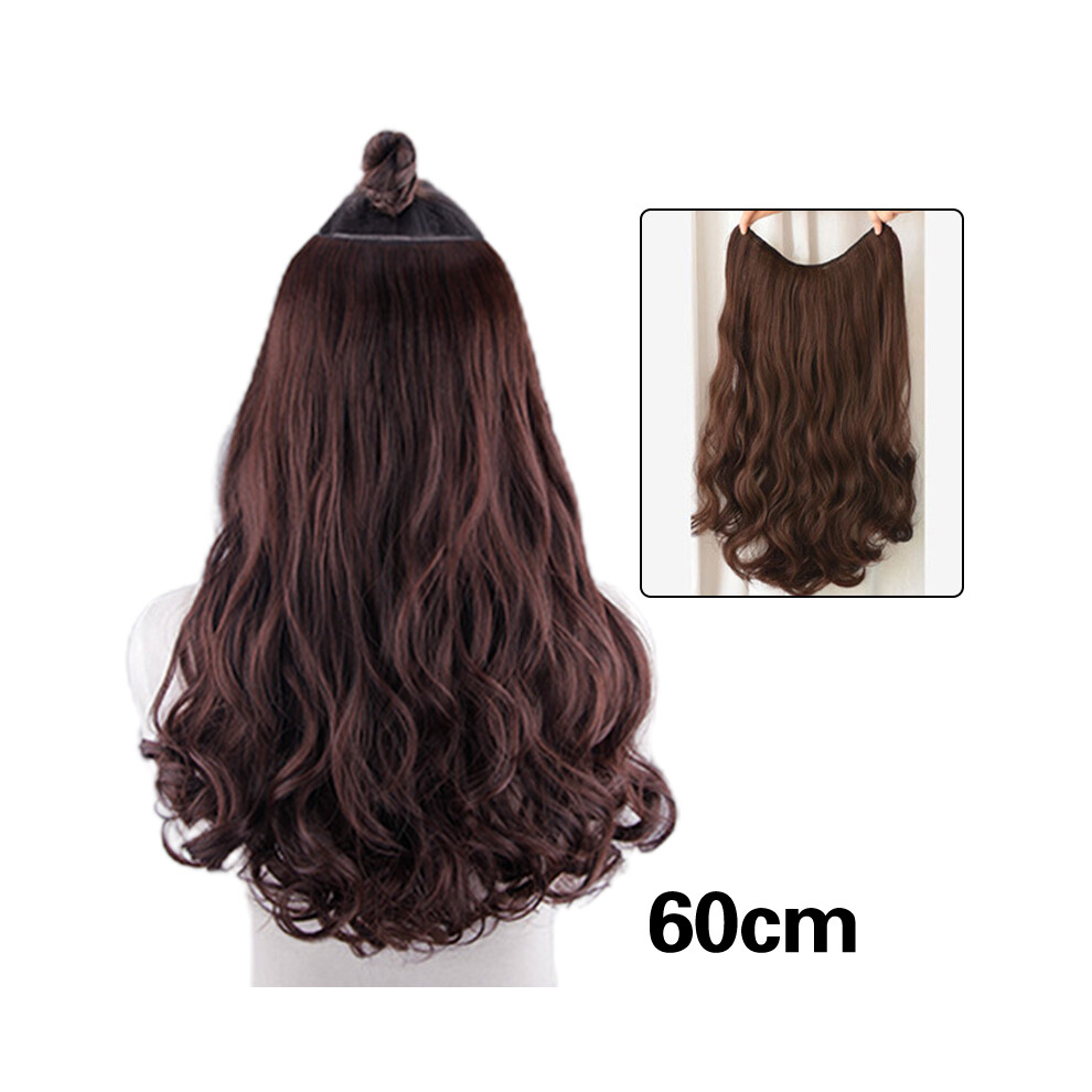 Reach-Tools (Dark Brown, 60Cm) Long Curly Wig For Women - 50 Char