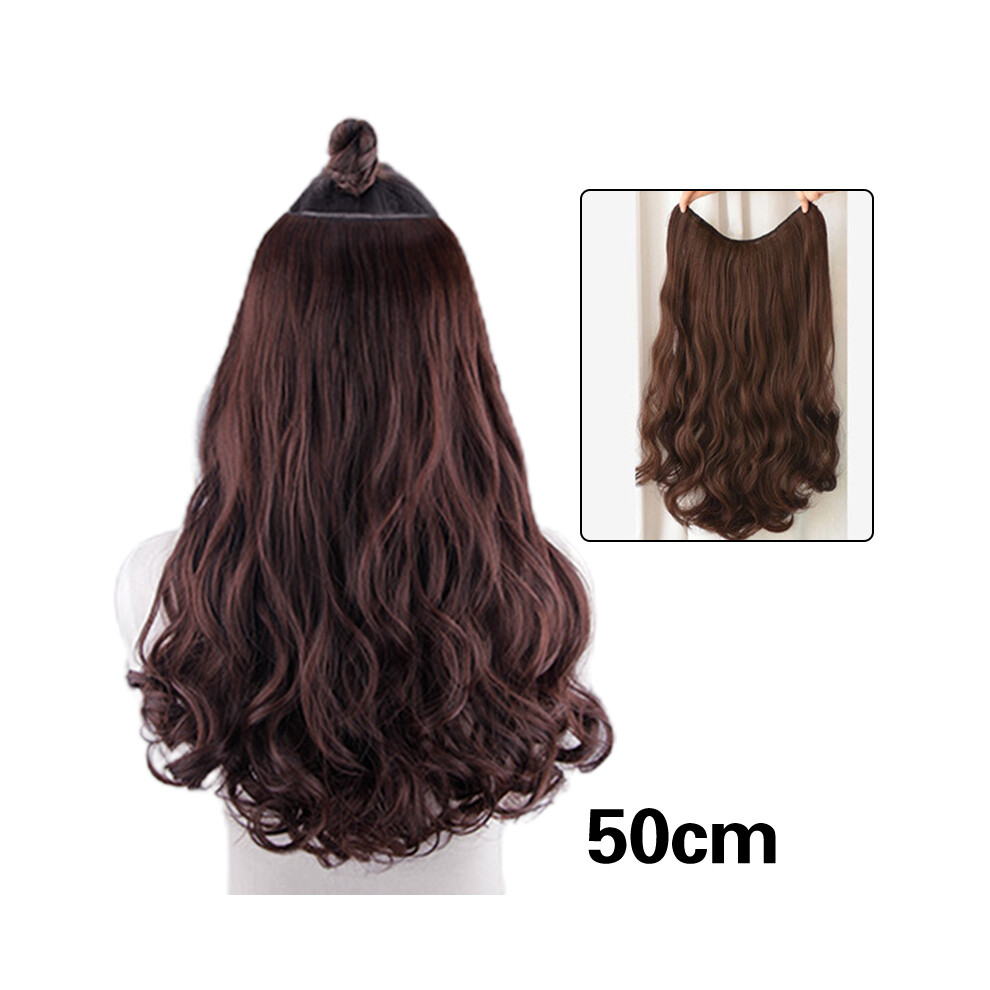 Reach-Tools (Dark Brown, 50Cm) Long Curly Wig For Women - 50 Char