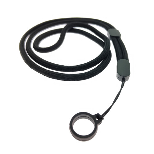 (Black) Braided Adjustable Lanyard for Kazoo Drumsticks