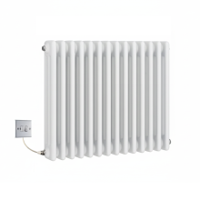 (600mm) Traditional White Electric 3 Column Radiators 480mm high