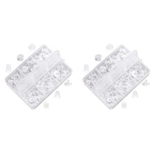 Earring Silicone Earring Back 6 Clear Rubber Earring Safety Back Plug Replacement Kit (1100 -1200Pcs)