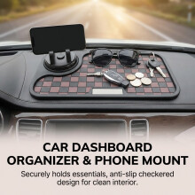 (Brown Black, No standard) Heat-Resistant Silicone Car Phone Holder