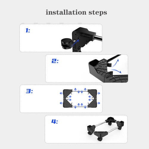 Computer Tower Stand with Wheels, Adjustable CPU Stand for Desktop Tower, Improved Airflow and Stable Support 2