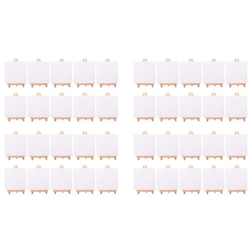 40 Set Artists  Canvas Set Painting  DIY Drawing Small Table Easel Gift