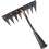 (8 Teeth) Steel Garden Rake with Sharp Tines - 50 Char 2