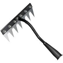 (7 Teeth) Steel Garden Rake with Sharp Tines - 50 Char