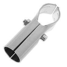 Stainless Steel Greenhouse Pipe Clamp Connector with Secure TShaped Rail Adapter for Easy Installation