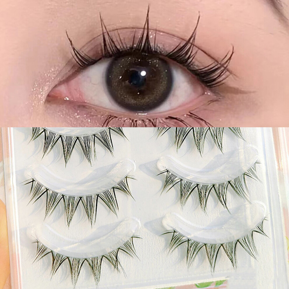 Phui-Pet-Supplies Fluffy Wispy Self-Adhesive Lashes For Natural Makeup