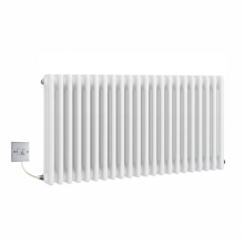 (100mm) Traditional White Electric 3 Column Radiators 480mm high