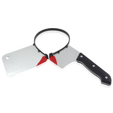 (A Kitchen Knife) Scary Halloween Fake Knives Headband Toy