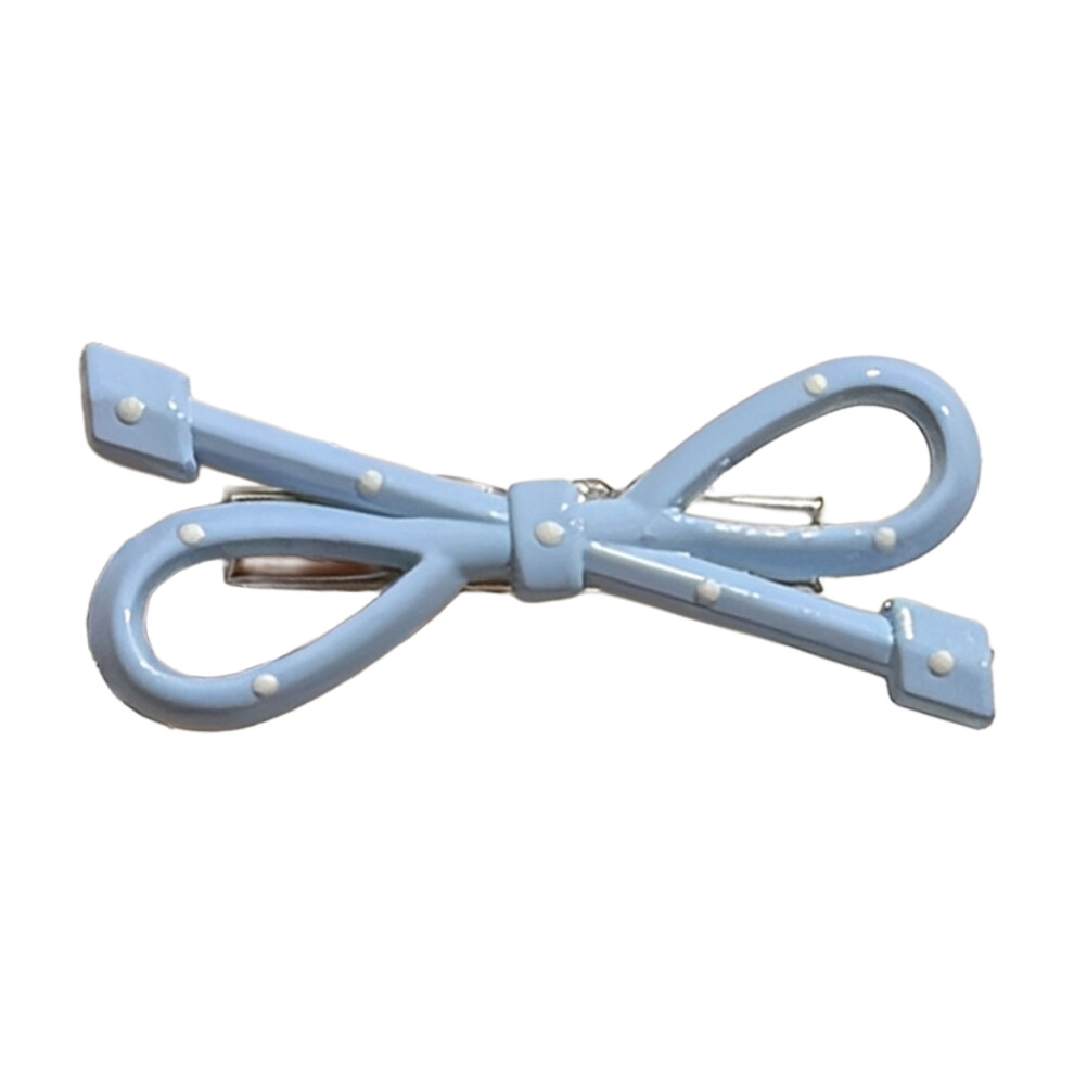 Roc-Electron (4) Polka Dot Bow Hair Clips For Thick Hair Styling