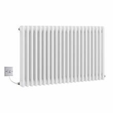 (785mm) Traditional White 3 Column Electric Radiators 600mm high