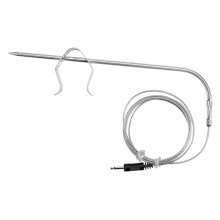 BBQ Temperature Probe Clip with Stainless Steel Grill Thermometer Holder for Smokers and Ovens