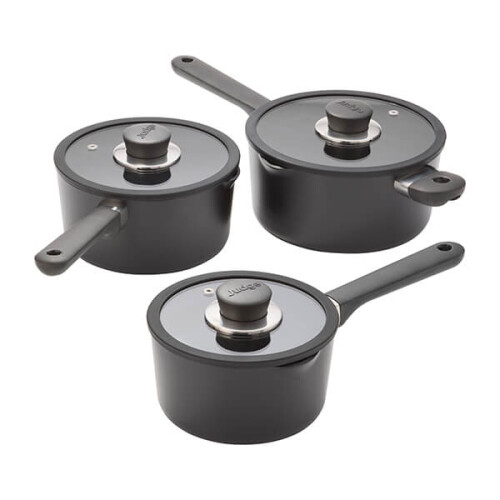 Judge Judge Vista Ceramic 3 Piece Draining Saucepan Set