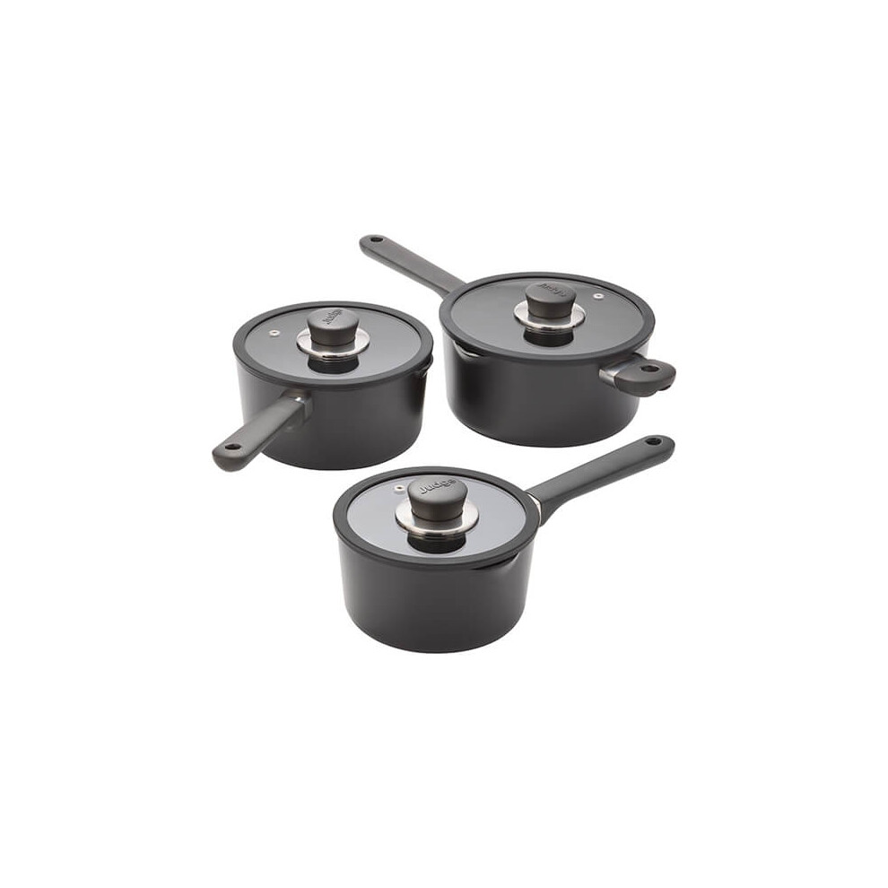 Judge Vista Ceramic 3 Piece Draining Saucepan Set