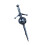 MacKinnon Clan Crest Pewter Sword Kilt Pin 1