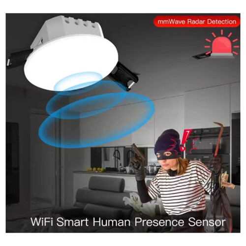 WiFi Human Presence Detector  Detection Sensor Photometric 2 in 1 Function  Life Ceiling PIR Hub 2