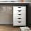 Homcom Cajonera de Oficina Blanco 40 x 40 x 67 cm 6