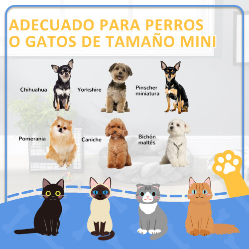 PawHut Cama para Mascota Gris 55 x 55 x 14 cm 2