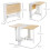 Homcom Mesa Plegable Cocina Bicolor 103 x 76 x 73,5cm 3