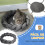 PawHut Cama para Mascota Gris 55 x 55 x 14 cm 4