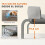 PawHut Cama Elevada Perros Gris 110 x 75 x 30 cm 4