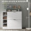 Homcom Zapatero Blanco 89 x 25 x 92 cm 6