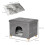 PawHut Cueva para Gato Gris 60 x 45 x 44.5 cm 3