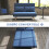 Homcom Sofá Cama Doble Azul 120 x 75 x 85 cm 4