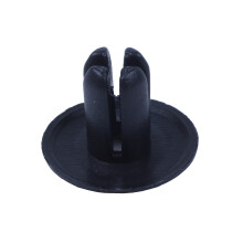 50 PZ Plastic Push in Bumper Parafango Porta Rivetti Clip 8mm Foro Nero
