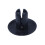 50 Pcs Plastic Push in Bumper  Door Rivets Clip 8mm Hole Black 4