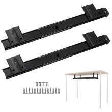 14 Inch Side Mount Drawer Slides Heavy Duty Metal Runners with Smooth Quiet Sliding for Keyboard Tray
