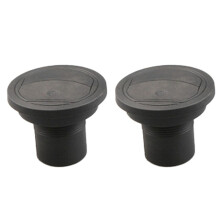 2X Conduit de Chauffage pour Voiture, Sortie D'Air, Connecteur D'Échappement Rotatif Noir pour Chauffage de Stationnement 42 mm
