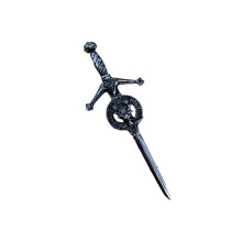 MacKenzie (Seaforth Highlanders) Clan Crest Pewter Sword Kilt Pin