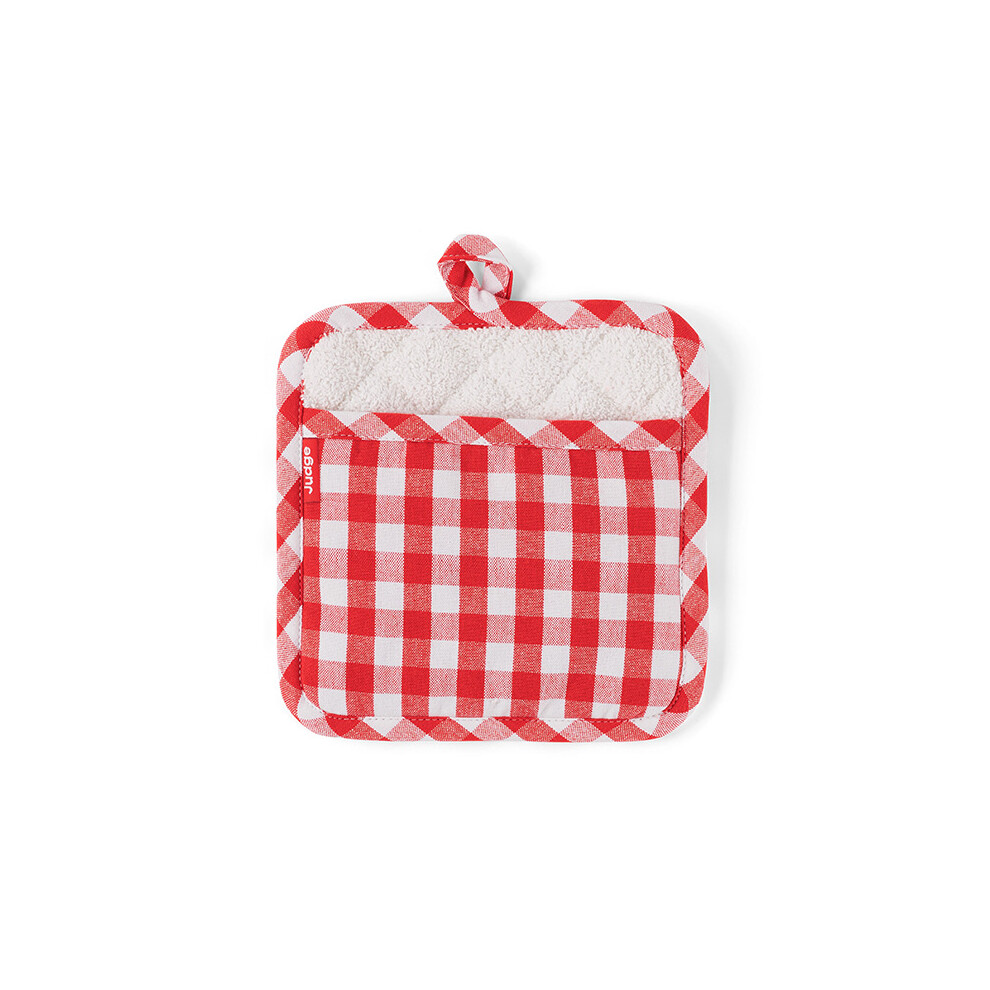 Judge Textiles Red Check Pot Holder Multicoloured
