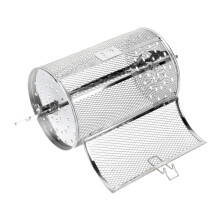Rotisserie Oven Accessories Stainless Steel 360 Rotating Grill Cage for Nuts and Vegetables