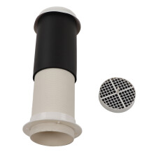 Through Wall Air Vent Cap 110mm Plastic Exhaust Hood for Ventilation