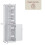 Home Discount Priano 1 Door 2 Shelf Tallboy Cabinet Bathroom Unit 7