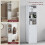 Home Discount Priano 1 Door 2 Shelf Tallboy Cabinet Bathroom Unit 6