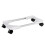 PC Tower Stand with Adjustable Width Fit, Locking Wheels, White CPU Holder for Better Airflow 1