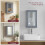 (Grey) Priano 1 Door Mirrored Wall Bathroom Cabinet 4