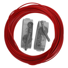 Heavy Duty Pool Cover Winch Kit with Steel Cable, Secure Tension Lock for Winter Pool Cover Installation