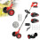 Cordless Weed Trimmer 24V Rechargeable Grass Edger with Telescopic Handle Red Compact US Plug 1