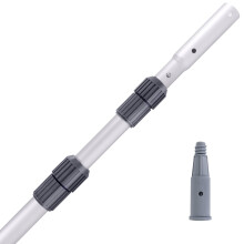 Telescoping Pool Pole 12FT Heavy Duty Aluminum Adjustable Handle for Skimmer Net Brush Vacuum