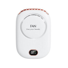 Ventilador Portátil para Colgar en el Cuello, Ventilador Portátil de 2000 MAh, Enfriador de Aire Recargable por USB de 3 Velocidades, Color