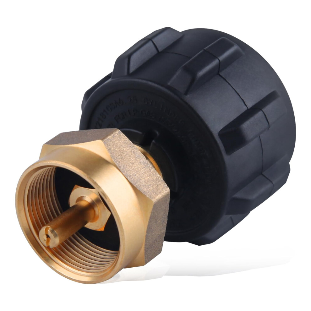 Propane Refill Adapter For 1 Lb Tanks With Leakproof Brass Seal And Qcc1 Type1 Connection 9053599670667