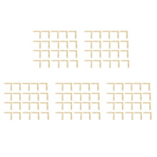 100 Pcs 51mm Flat Corner Right 90º Angle Bracket Repair Plate Fixing Brace