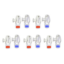 Remplacement Du Distributeur D'Eau Push Type Robinet en Plastique Blanc Robinet 10 Pcs