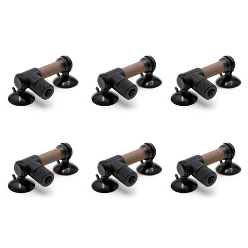 6X Fish Tank Plastic Aquarium CO2 Diffuser Tessellator Atomizer Dual Suction Cup